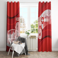 Custom Switzerland Football Window Curtain Matterhorn Snow Shield