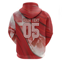 Custom Switzerland Football Zip Hoodie Matterhorn Snow Shield