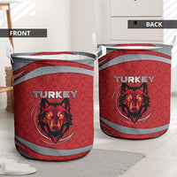 Turkey Football Laundry Basket Asena Wolf Crest Unique Style