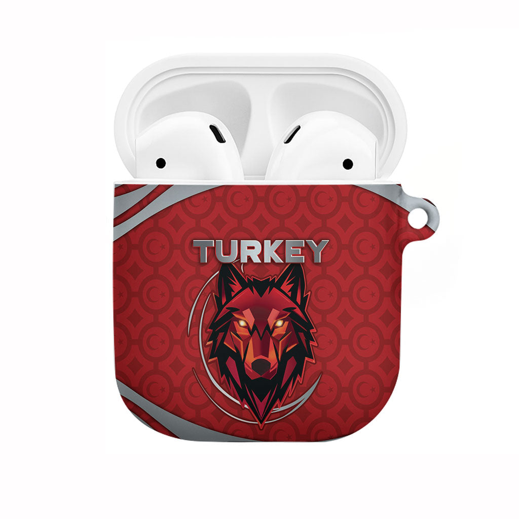 Turkey Football AirPods Case Asena Wolf Crest Unique Style