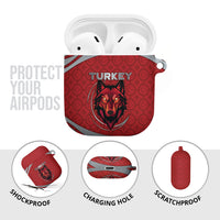 Turkey Football AirPods Case Asena Wolf Crest Unique Style