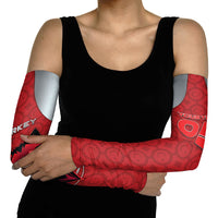 Custom Switzerland Football Arm Sleeves Asena Wolf Crest Unique Style