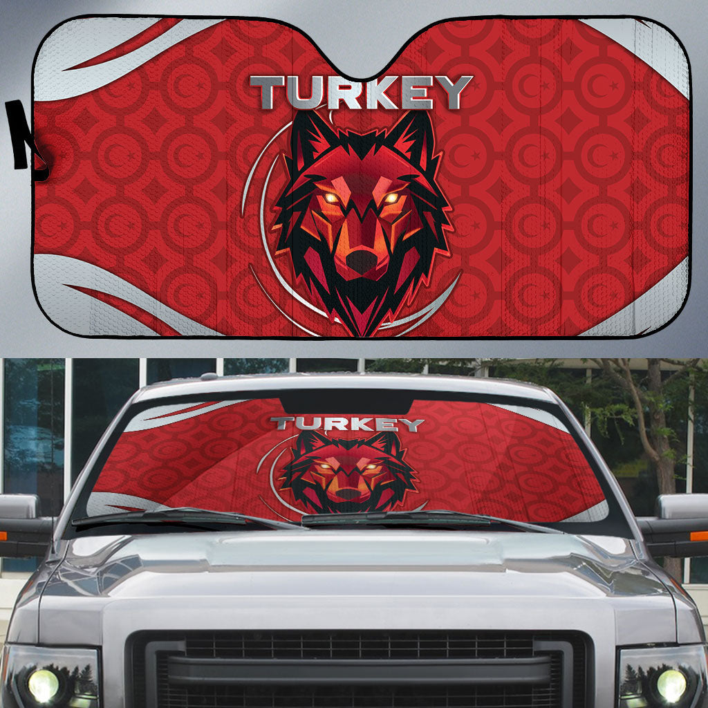 Switzerland Football Auto Sun Shade Asena Wolf Crest Unique Style