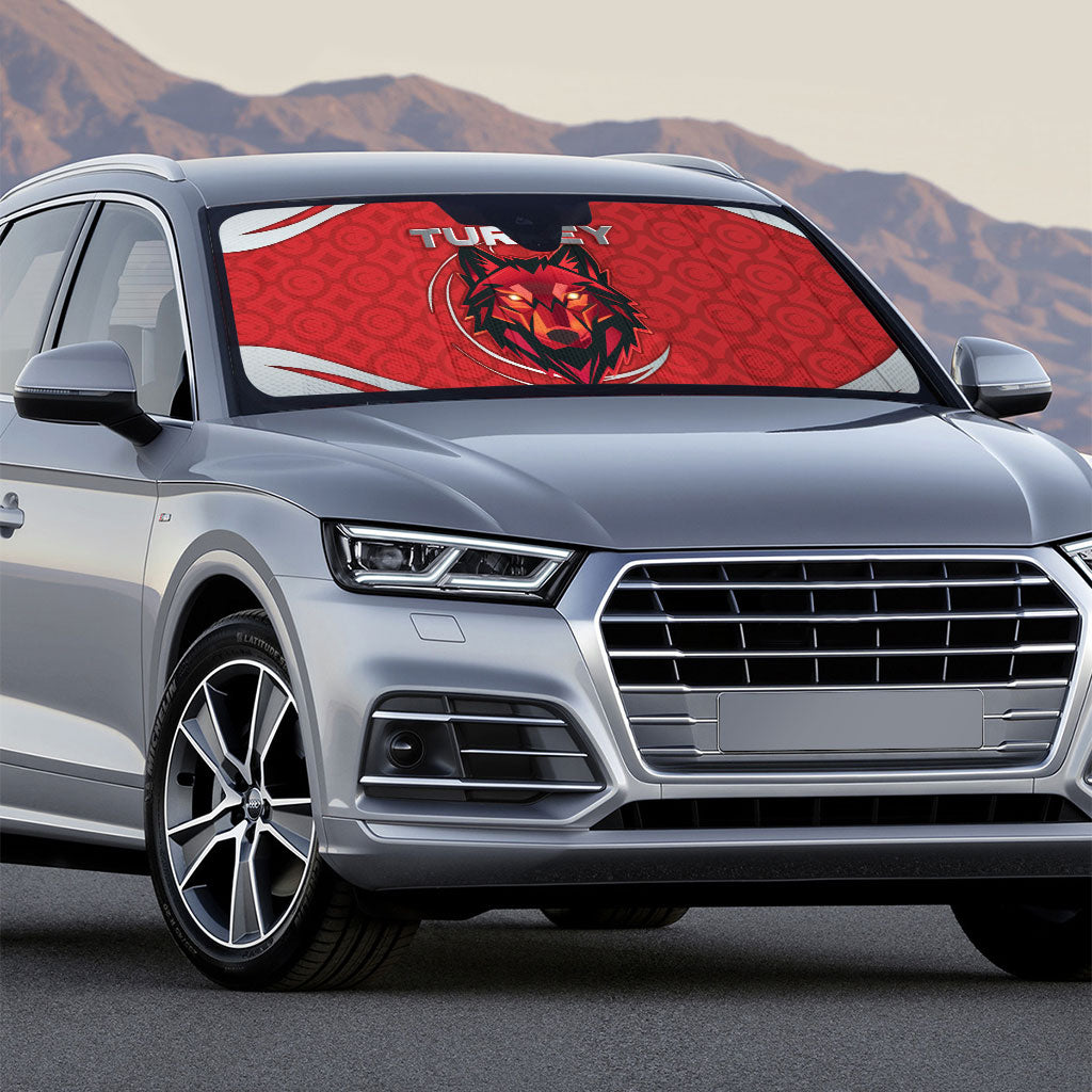Switzerland Football Auto Sun Shade Asena Wolf Crest Unique Style