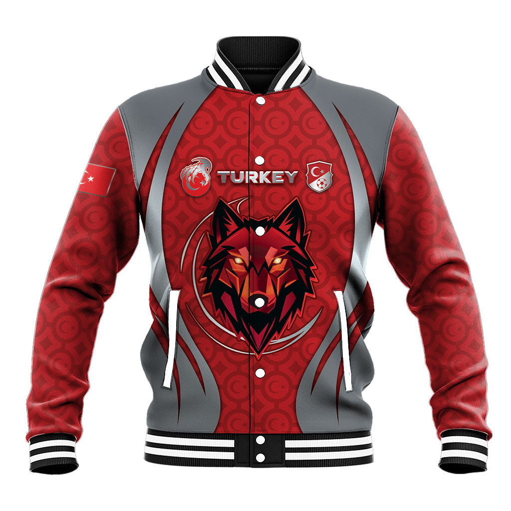 Custom Turkey Football Baseball Jacket Asena Wolf Crest Unique Style