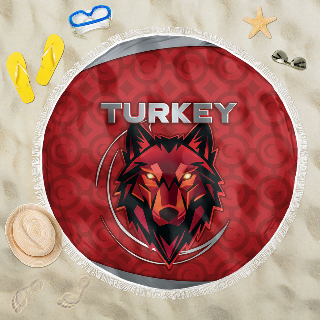 Turkey Football Beach Blanket Asena Wolf Crest Unique Style