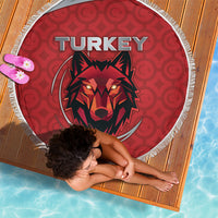 Turkey Football Beach Blanket Asena Wolf Crest Unique Style