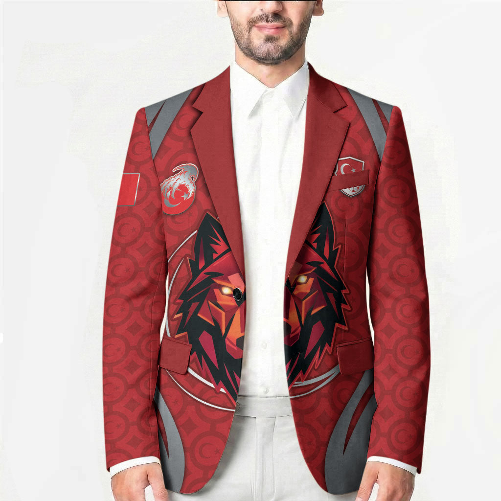 Custom Turkey Football Blazer Asena Wolf Crest Unique Style