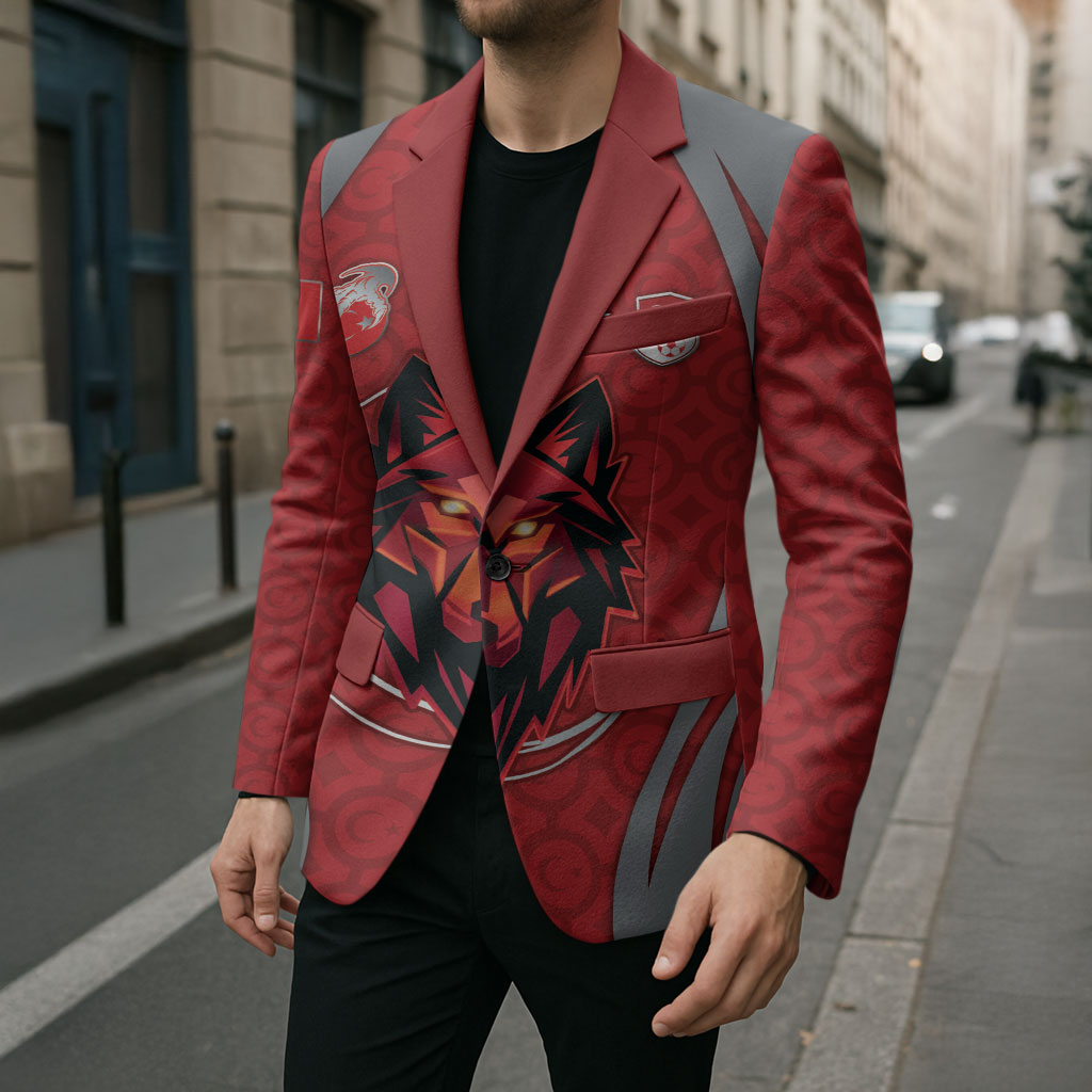 Custom Turkey Football Blazer Asena Wolf Crest Unique Style