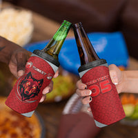 Custom Turkey Football 4 in 1 Can Cooler Tumbler Asena Wolf Crest Unique Style
