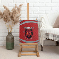 Turkey Football Canvas Wall Art Asena Wolf Crest Unique Style