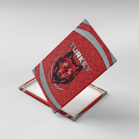 Turkey Football Canvas Wall Art Asena Wolf Crest Unique Style