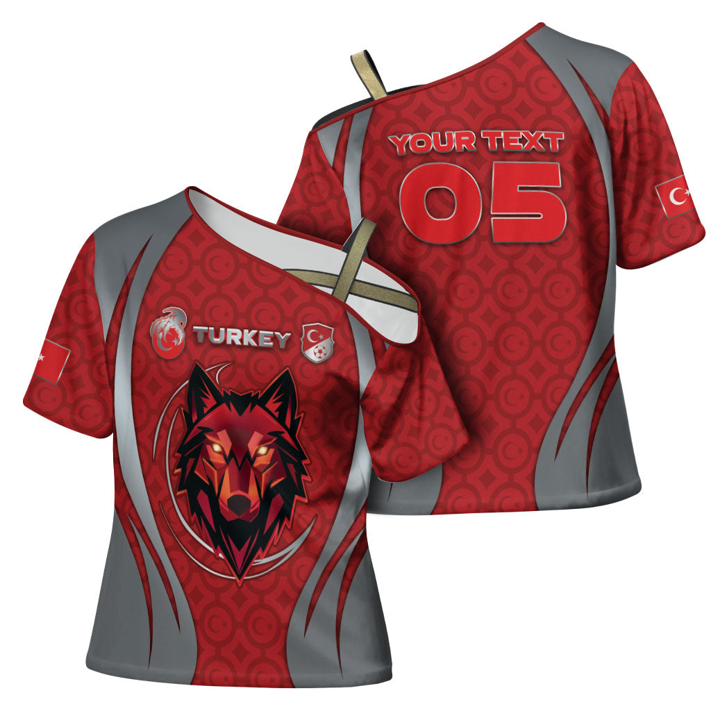 Custom Switzerland Football Cross Shoulder Shirt Asena Wolf Crest Unique Style