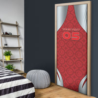 Custom Switzerland Football Door Cover Asena Wolf Crest Unique Style