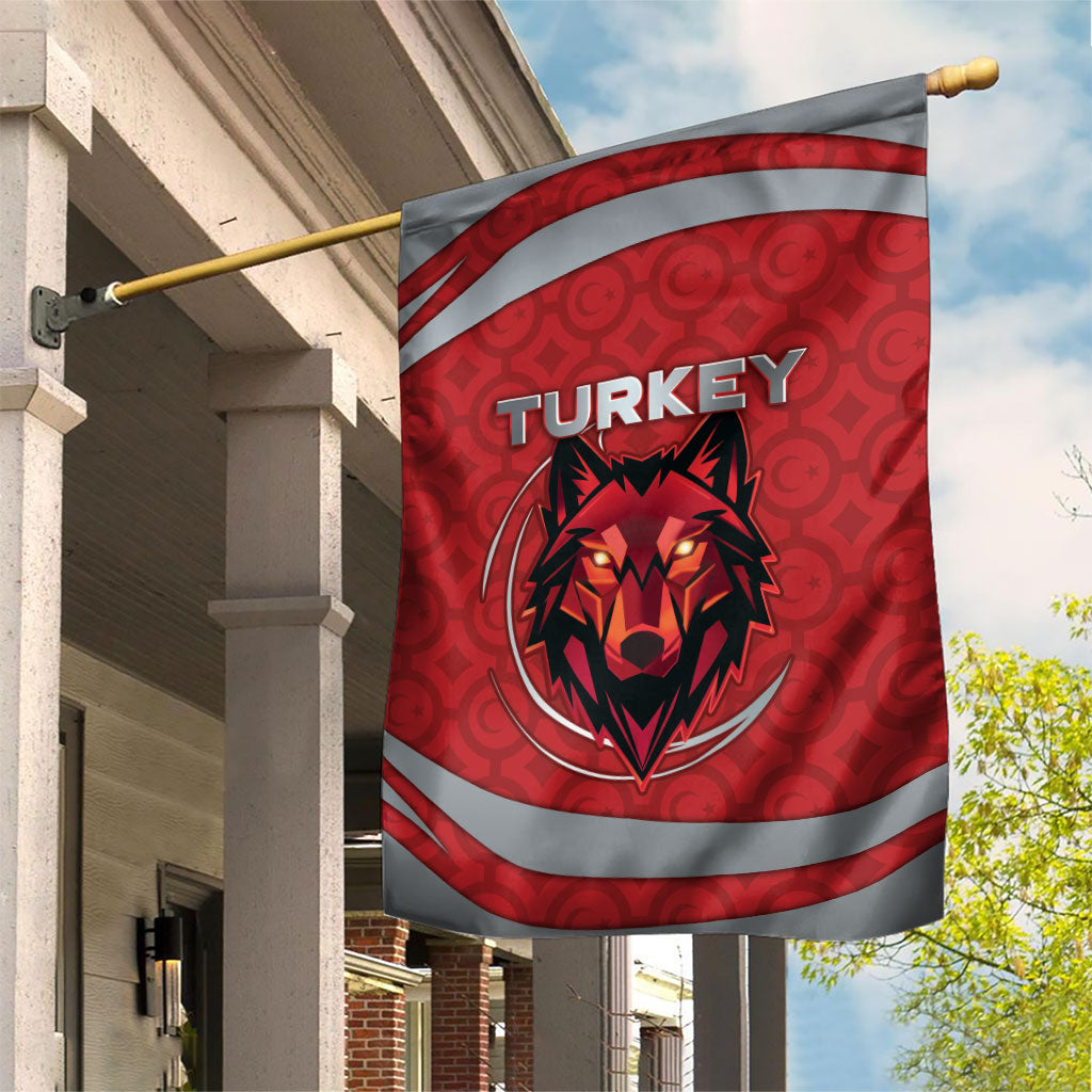 Turkey Football Garden Flag Asena Wolf Crest Unique Style
