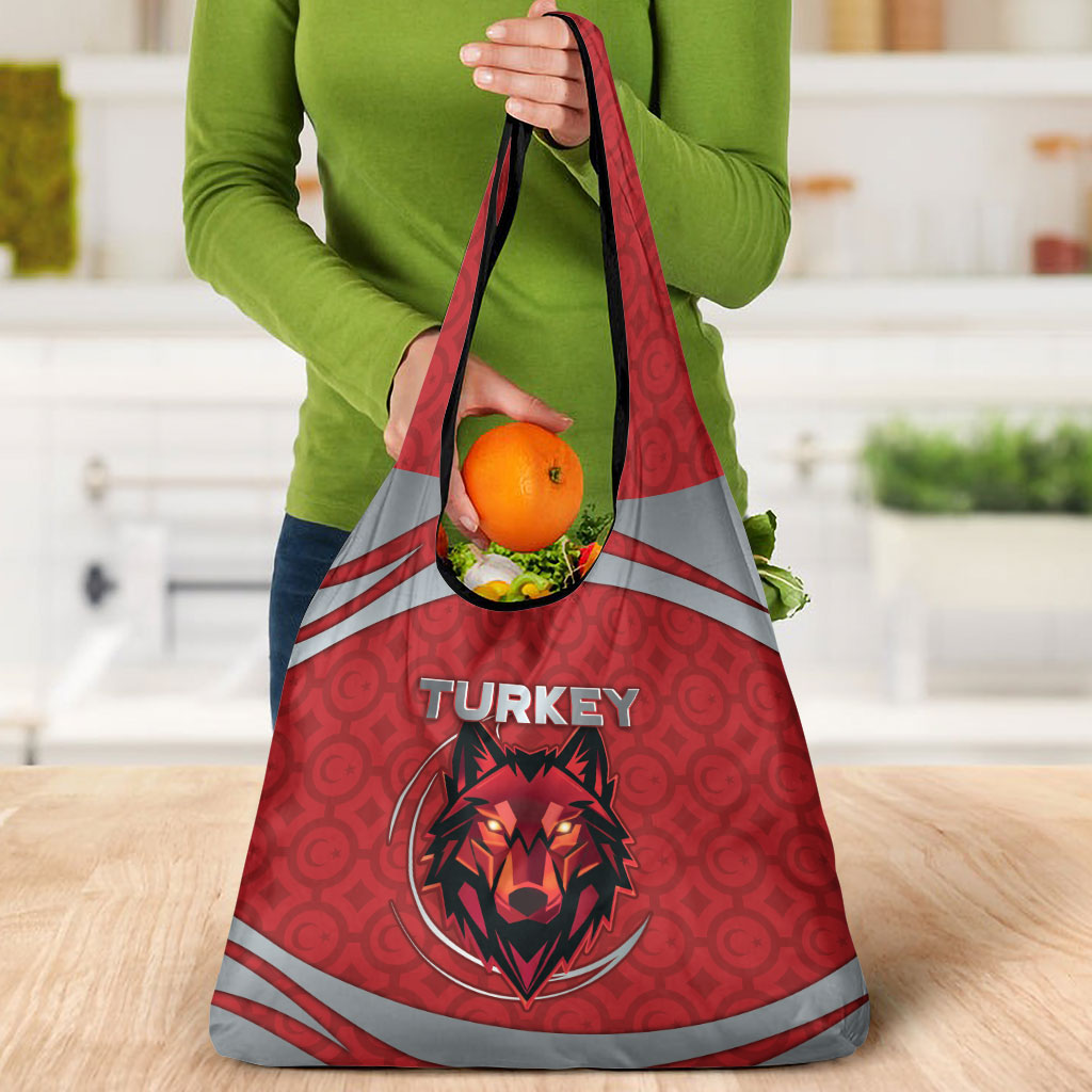 Turkey Football Grocery Bag Asena Wolf Crest Unique Style