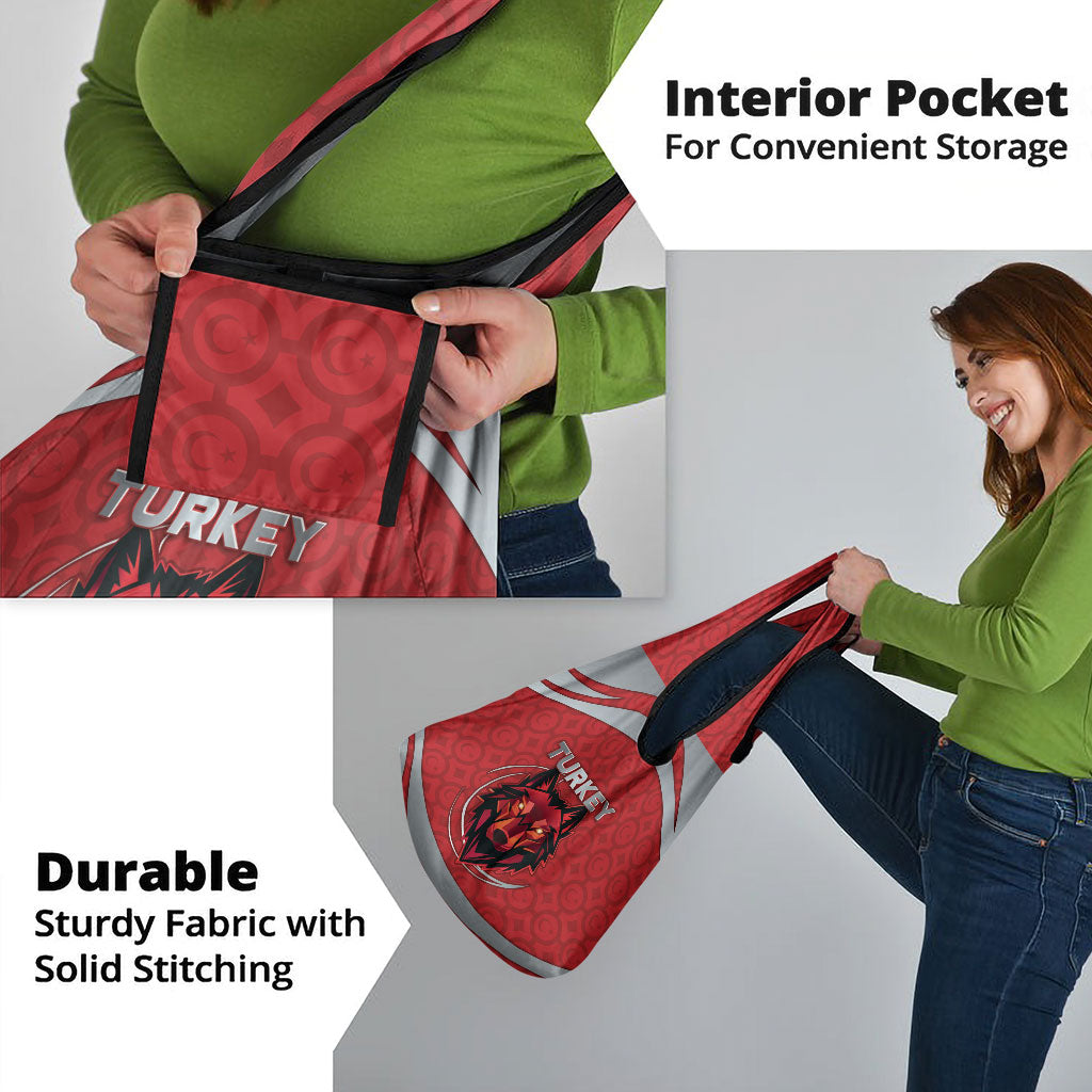 Turkey Football Grocery Bag Asena Wolf Crest Unique Style