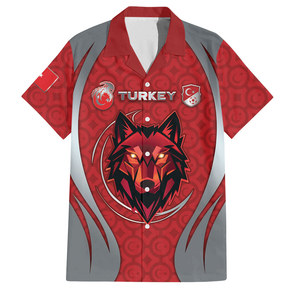 Custom Turkey Football Hawaiian Shirt Asena Wolf Crest Unique Style