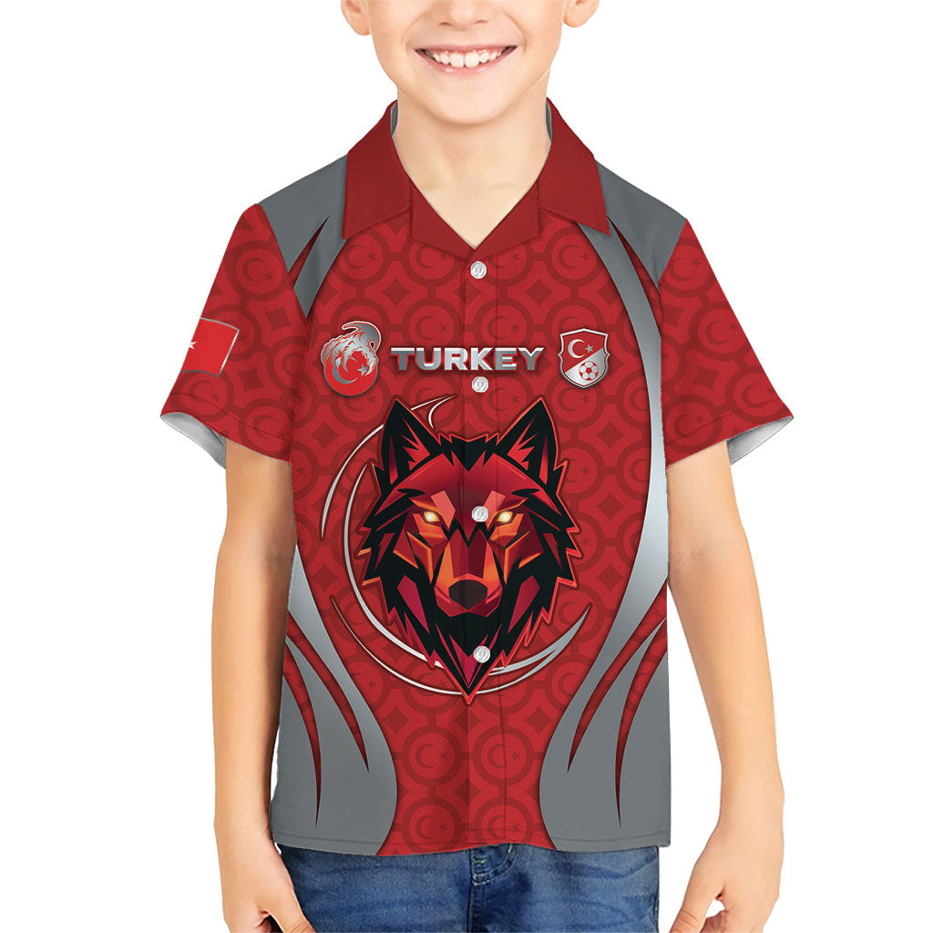 Custom Turkey Football Hawaiian Shirt Asena Wolf Crest Unique Style