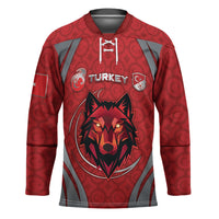 Custom Turkey Football Hockey Jersey Asena Wolf Crest Unique Style