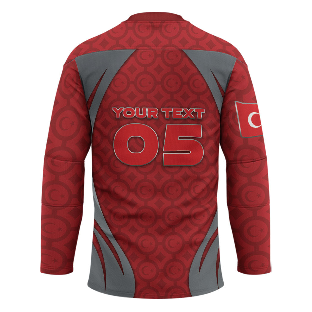 Custom Turkey Football Hockey Jersey Asena Wolf Crest Unique Style