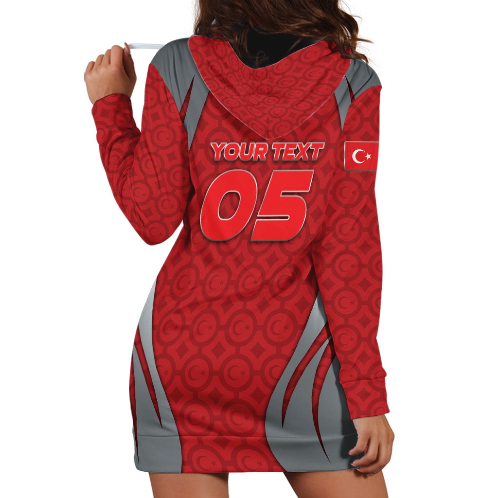 Custom Turkey Football Hoodie Dress Asena Wolf Crest Unique Style