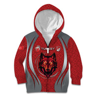 Custom Turkey Football Kid Hoodie Asena Wolf Crest Unique Style