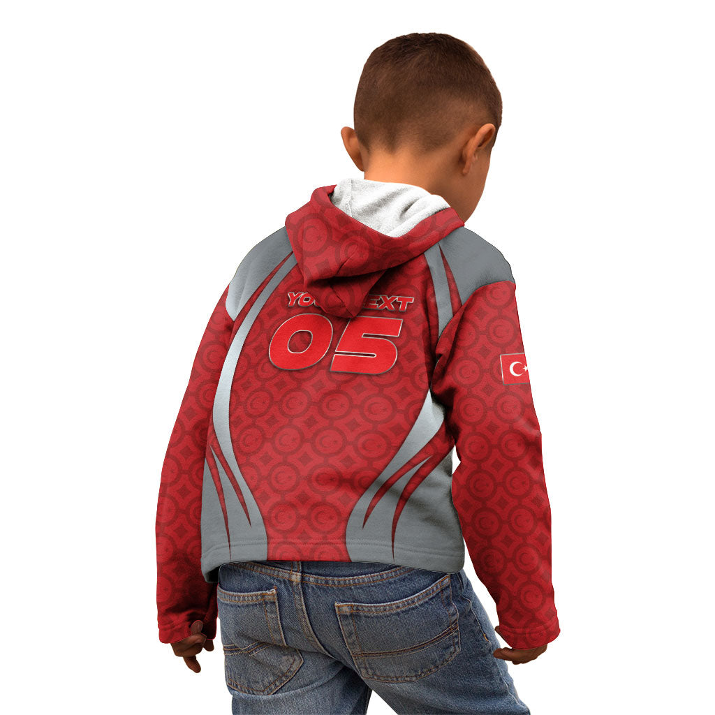 Custom Turkey Football Kid Hoodie Asena Wolf Crest Unique Style