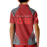Custom Turkey Football Kid Polo Shirt Asena Wolf Crest Unique Style