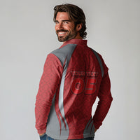 Custom Turkey Football Long Sleeve Polo Shirt Asena Wolf Crest Unique Style