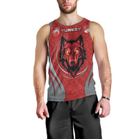 Custom Turkey Football Men Tank Top Asena Wolf Crest Unique Style