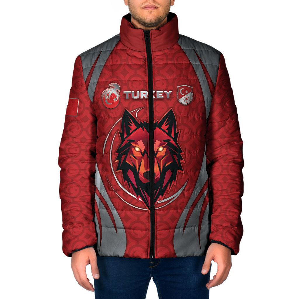 Custom Turkey Football Padded Jacket Asena Wolf Crest Unique Style