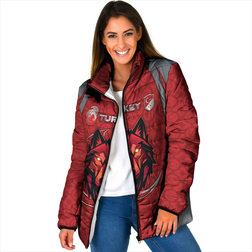 Custom Turkey Football Padded Jacket Asena Wolf Crest Unique Style