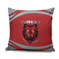 Turkey Football Pillow Cover Asena Wolf Crest Unique Style