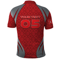 Custom Turkey Football Polo Shirt Asena Wolf Crest Unique Style