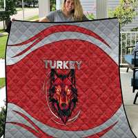 Turkey Football Quilt Asena Wolf Crest Unique Style