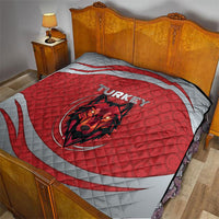 Turkey Football Quilt Asena Wolf Crest Unique Style