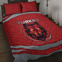 Turkey Football Quilt Bed Set Asena Wolf Crest Unique Style