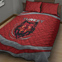 Turkey Football Quilt Bed Set Asena Wolf Crest Unique Style