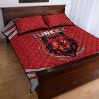 Turkey Football Quilt Bed Set Asena Wolf Crest Unique Style