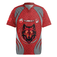 Custom Turkey Football Rugby Jersey Asena Wolf Crest Unique Style