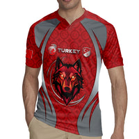 Custom Turkey Football Rugby Jersey Asena Wolf Crest Unique Style