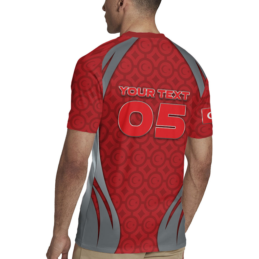Custom Turkey Football Rugby Jersey Asena Wolf Crest Unique Style
