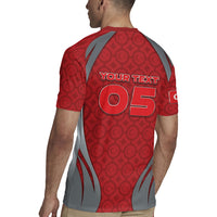 Custom Turkey Football Rugby Jersey Asena Wolf Crest Unique Style