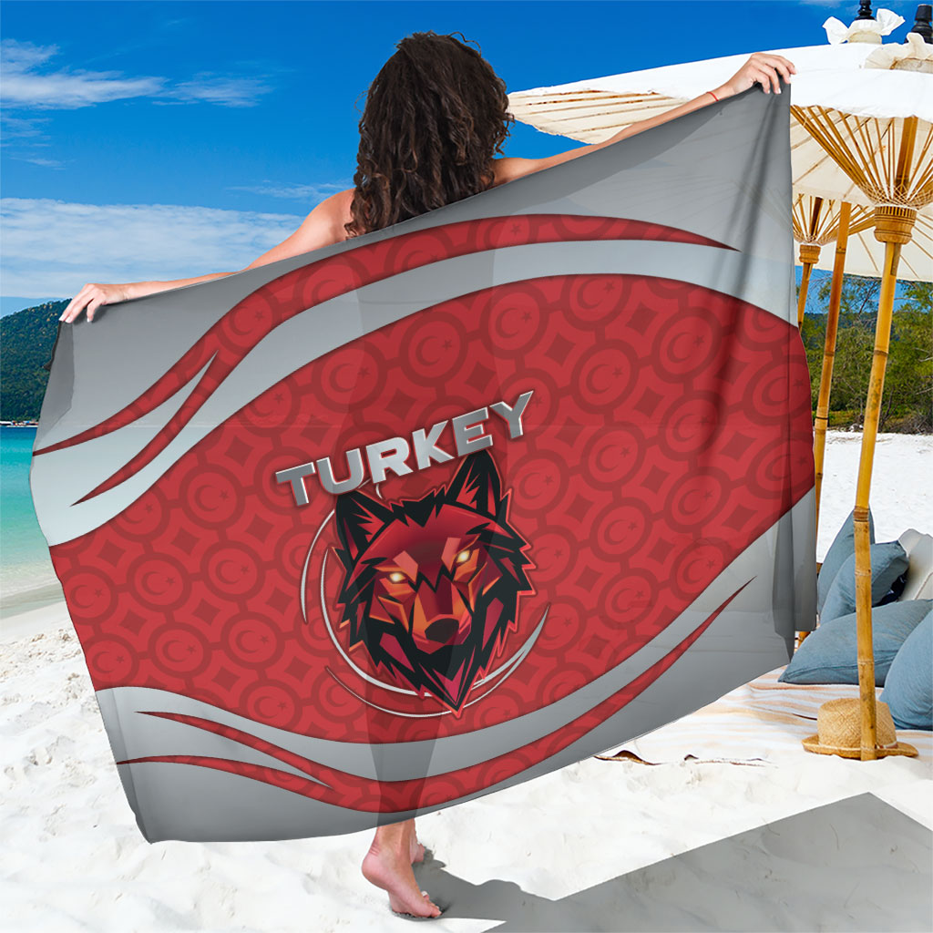 Turkey Football Sarong Asena Wolf Crest Unique Style