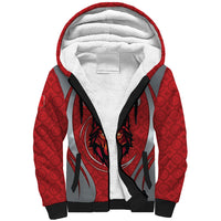 Custom Turkey Football Sherpa Hoodie Asena Wolf Crest Unique Style