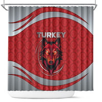 Turkey Football Shower Curtain Asena Wolf Crest Unique Style