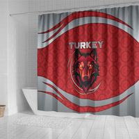 Turkey Football Shower Curtain Asena Wolf Crest Unique Style