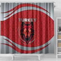Turkey Football Shower Curtain Asena Wolf Crest Unique Style
