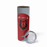 Custom Turkey Football Skinny Tumbler Asena Wolf Crest Unique Style